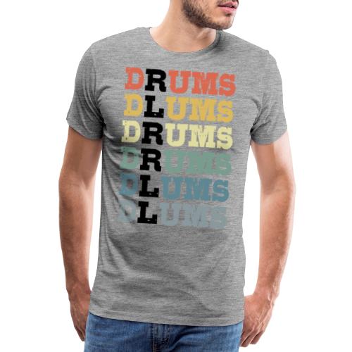 Drums Paradiddle-diddle - Männer Premium T-Shirt