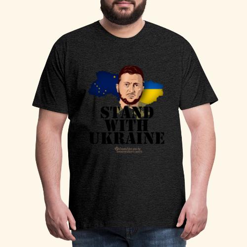 Alaska Ukraine Unterstützer T-Shirt Design - Männer Premium T-Shirt