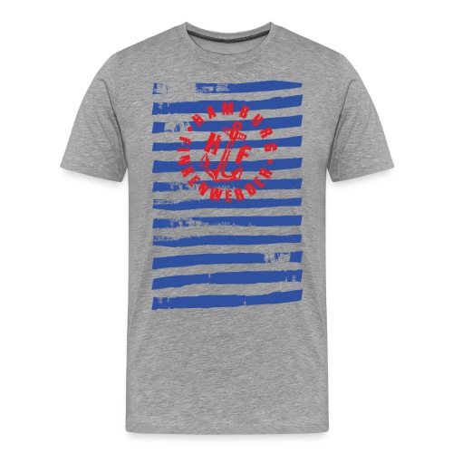 HF gestreift Shirt - Männer Premium T-Shirt