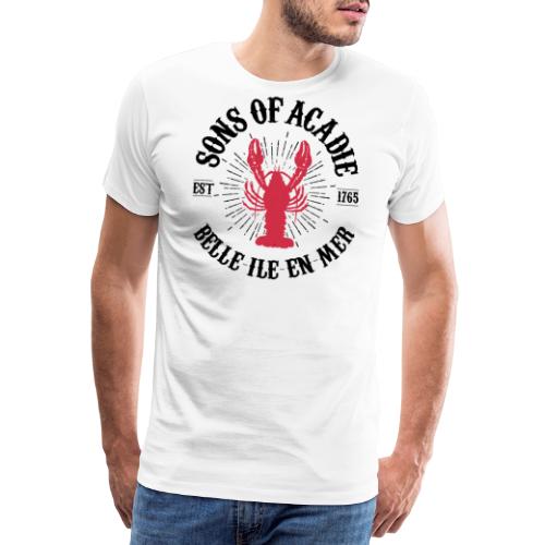 Sons of Acadie Homard Rouge et Noir - T-shirt Premium Homme