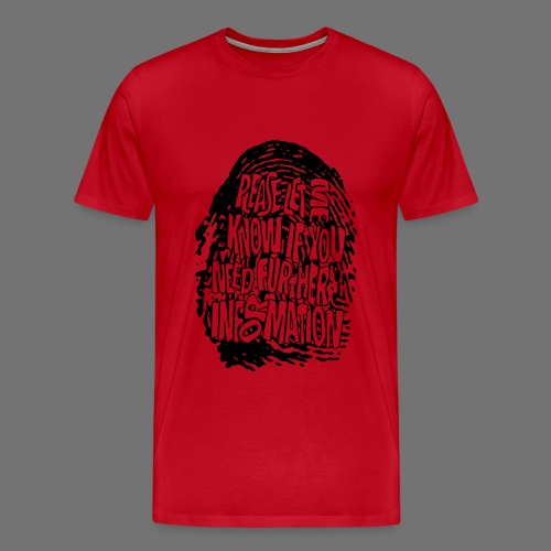 Fingerprint DNA (black) - Men's Premium T-Shirt