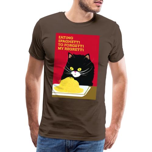 SIIKALINE SPAGHETTI CAT - Premium-T-shirt herr