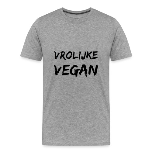 vrolijke vegan - Mannen Premium T-shirt