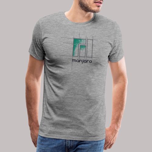 Manjaro Logo Entwurf - Männer Premium T-Shirt