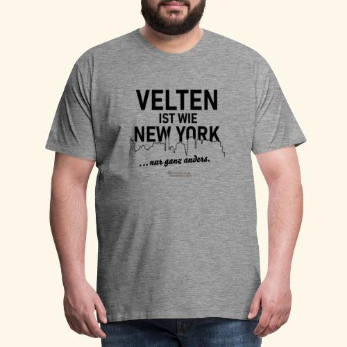 Velten ist wie New York - Männer Premium T-Shirt