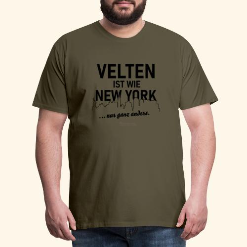 Velten ist wie New York - Männer Premium T-Shirt