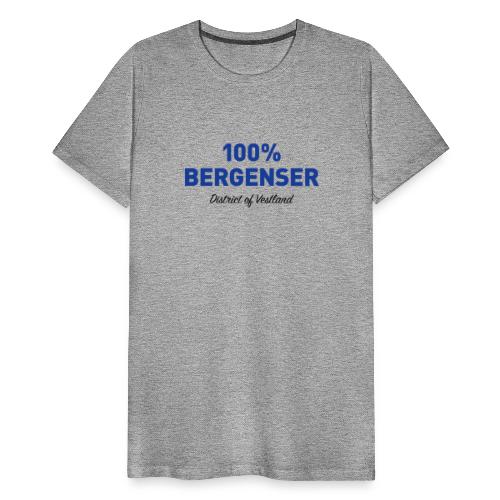 Hundre prosent bergenser - District of Vestland - Premium T-skjorte for menn