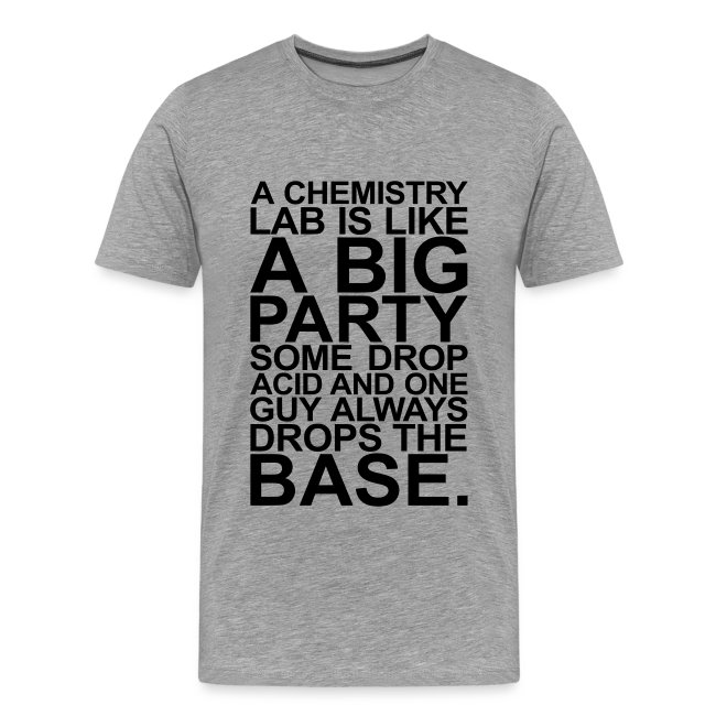 A CHEMISTRY LAB IS LIKE A BIG PARTY