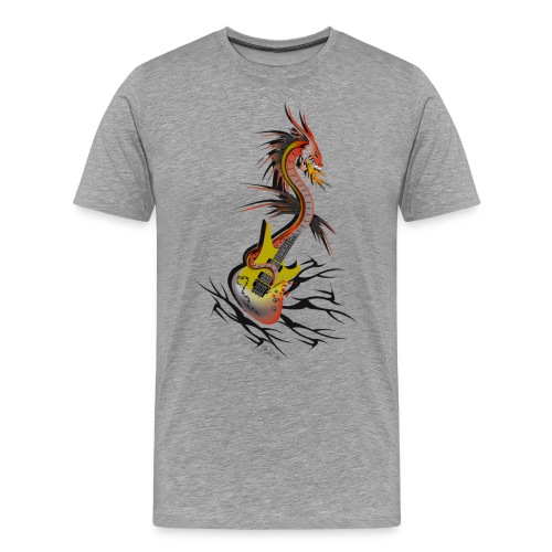Guitar Dragon - Männer Premium T-Shirt