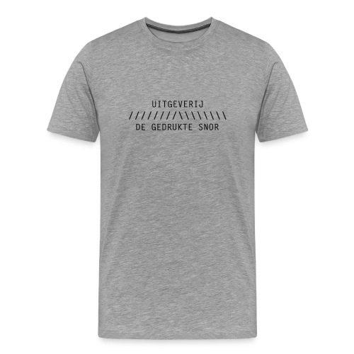 De Gedrukte Snor - Mannen Premium T-shirt