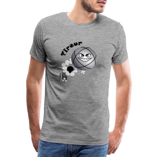t shirt pétanque tireur boule existe en pointeur N - T-shirt Premium Homme