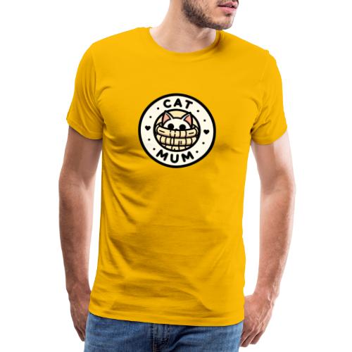 Cat Mum Katzen Shirt - Männer Premium T-Shirt