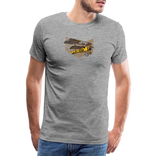 Steampunk biplane - Men's Premium T-Shirt