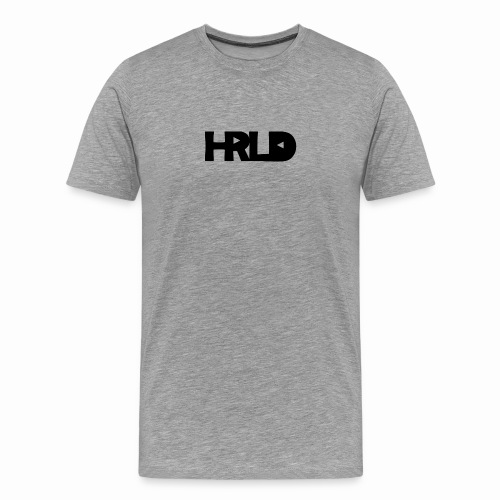 HRLD Black Logo - Miesten premium t-paita