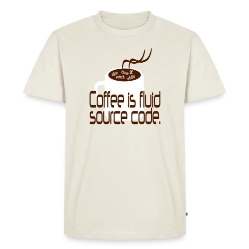 Coffee is source code - Männer Premium Bio T-Shirt