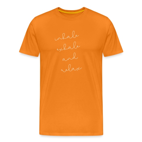 inhale - exhale - and relax - Männer Premium T-Shirt
