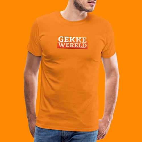 GekkeWereld Logo - Mannen Premium T-shirt