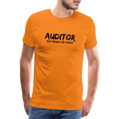 auditor aus freude am streit black - Männer Premium T-Shirt