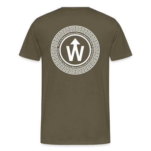 wit logo transparante achtergrond - Mannen Premium T-shirt