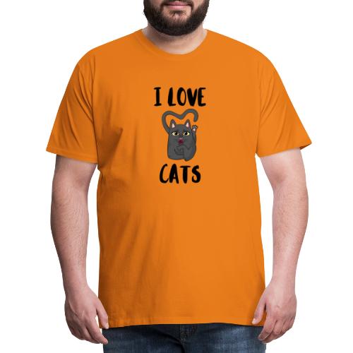 I Love cats - T-shirt Premium Homme