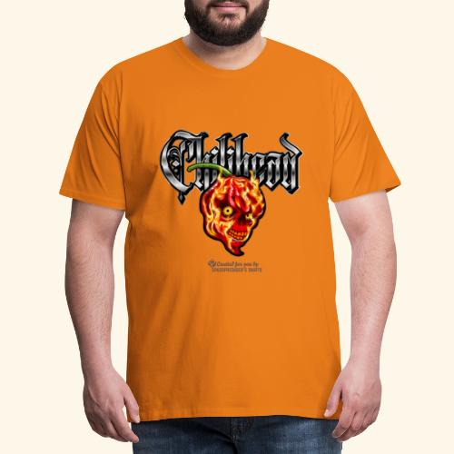 Chili Pepper Fan Chilihead grinsende Chilischote - Männer Premium T-Shirt