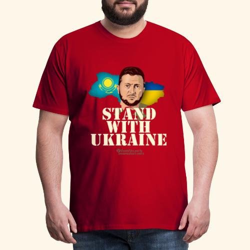 Ukraine Kasachstan - Männer Premium T-Shirt