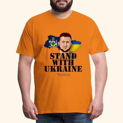 Ukraine Maine Unterstützer Motiv - Männer Premium T-Shirt