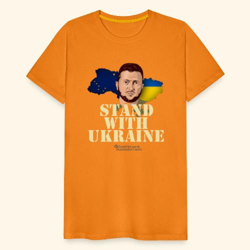 Ukraine Alaska Stand with Ukraine - Männer Premium T-Shirt