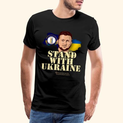 Kentucky Stand with Ukraine - Männer Premium T-Shirt