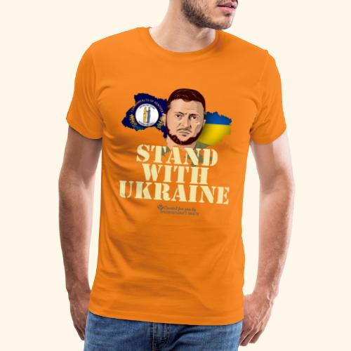 Kentucky Stand with Ukraine - Männer Premium T-Shirt