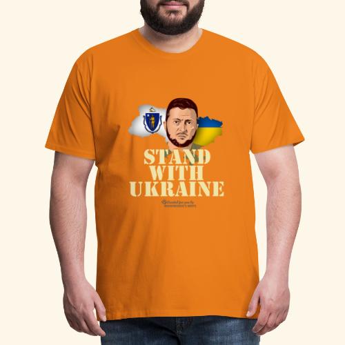 Ukraine Massachusetts Selenskyj T-Shirt Design - Männer Premium T-Shirt