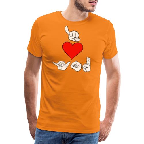 I love you - Männer Premium T-Shirt