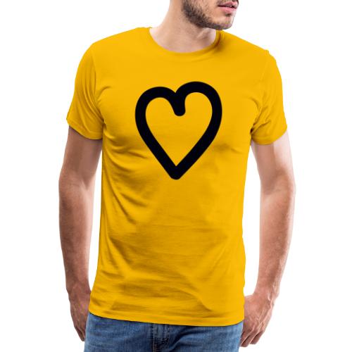mon coeur heart - T-shirt Premium Homme
