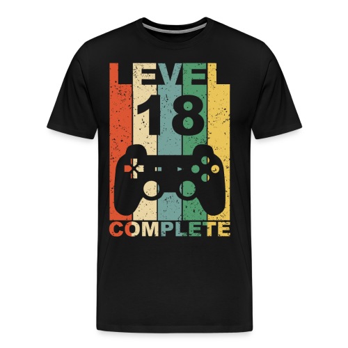 18. Geburtstag 18 Jahre Level Complete - Männer Premium T-Shirt