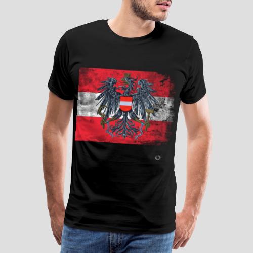 Österreich - Austria Flagge - Männer Premium T-Shirt