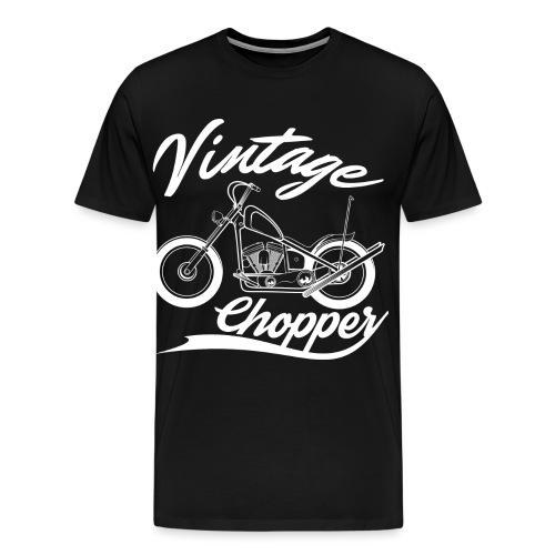 Vintage ChopperMotorrad - Männer Premium T-Shirt