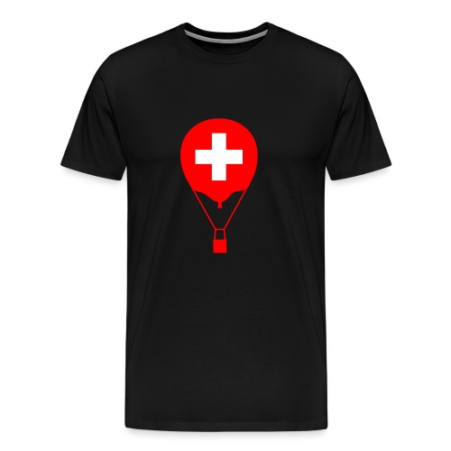 Gasballon i schweizisk design - Herre premium T-shirt