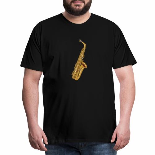 Saxofon in Gold - Männer Premium T-Shirt