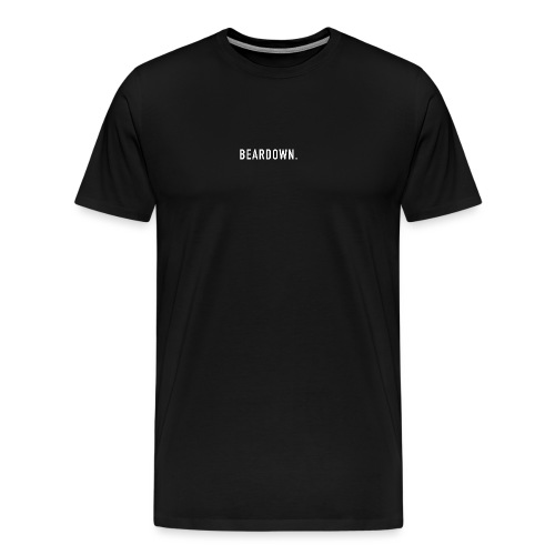 BEARDOWN Brand, classic, white - Männer Premium T-Shirt