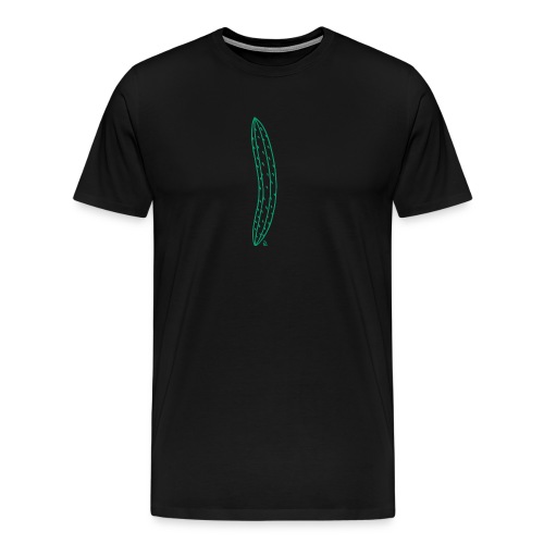 Green Cucumber Vertical - Men's Premium T-Shirt
