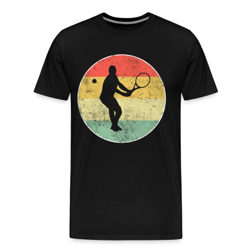 Tennis Tennisspieler Retro - Männer Premium T-Shirt