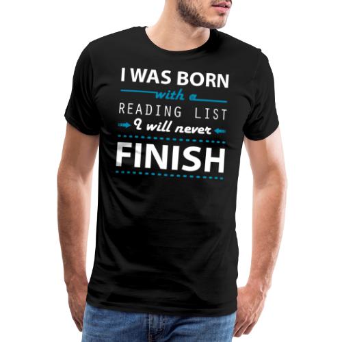 0192 Læseliste | Bogliste | Bøger | Bogorm - Herre premium T-shirt