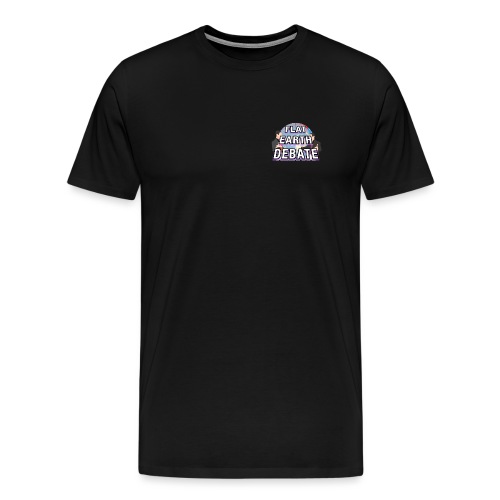 Flat Earth Debate Solid - Men's Premium T-Shirt