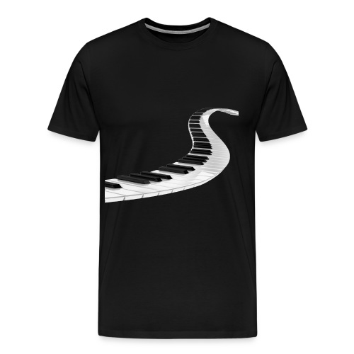 Piano_Ladder_Transparent_ - Premium T-skjorte for menn