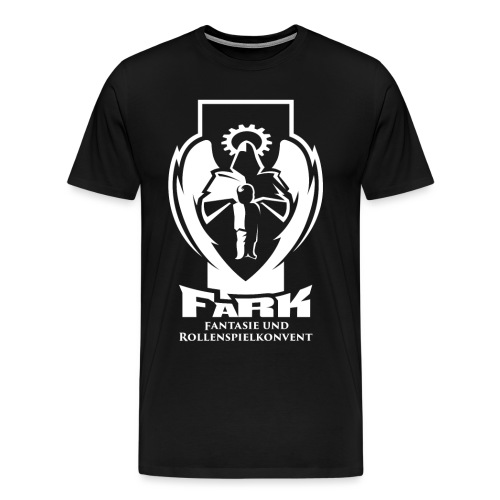 fark_logo_outline_white - Männer Premium T-Shirt