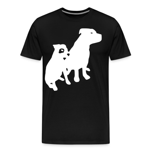 Doggy / zwei brave Hunde zum verschenken - Männer Premium T-Shirt