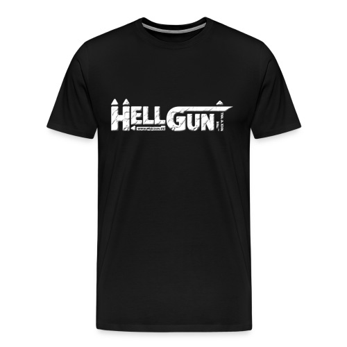 HELLGUN logo 2014 weiss png - Männer Premium T-Shirt