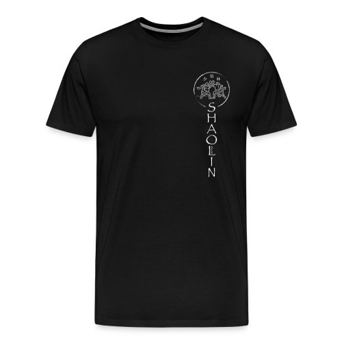 Shaolin Berlin Logo vertikal weiss - Männer Premium T-Shirt
