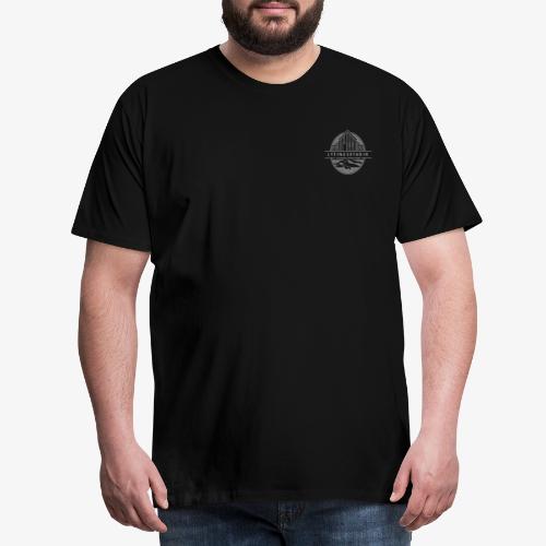 logo-hvitt-transp - Männer Premium T-Shirt