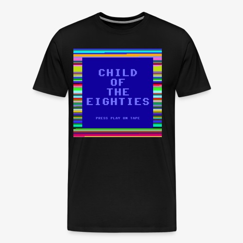 Child of the 80's - Eighties Computer Style - Men's Premium T-Shirt